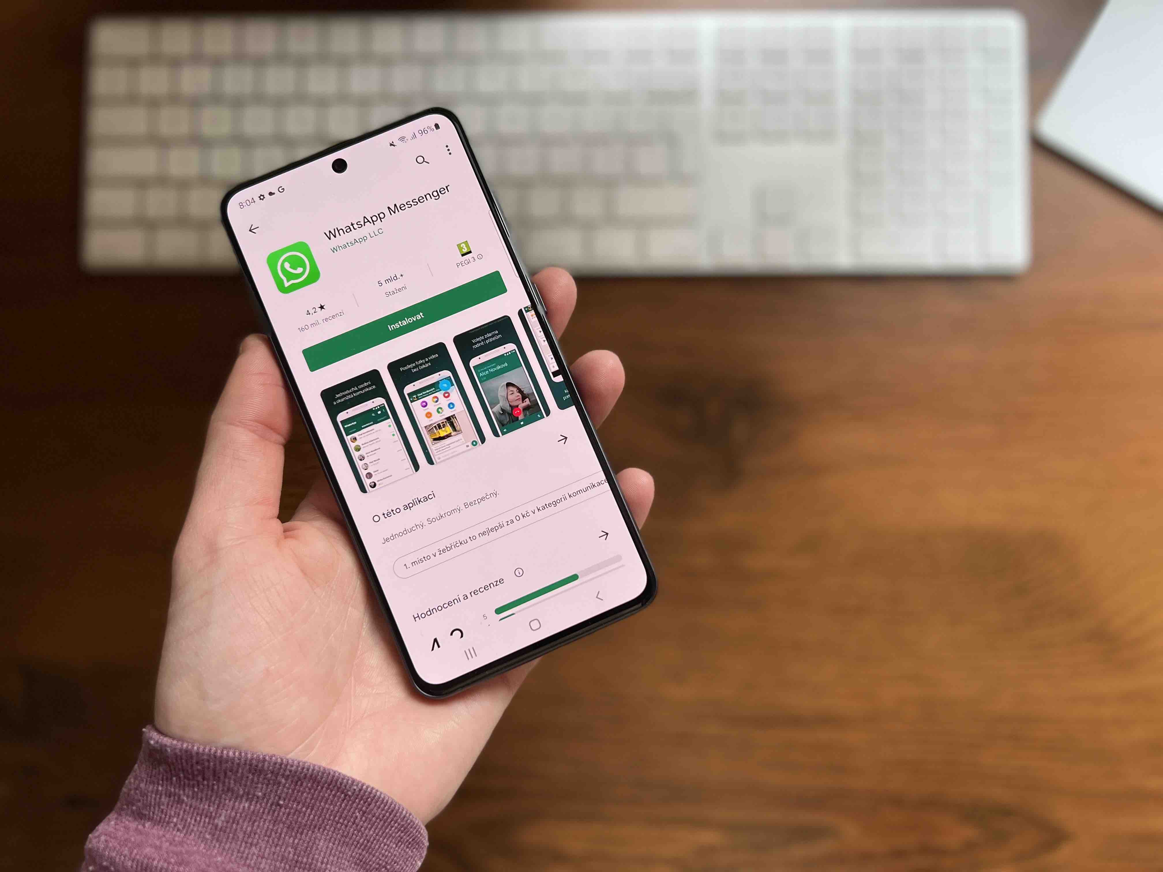 WhatsApp menutupi Google Play